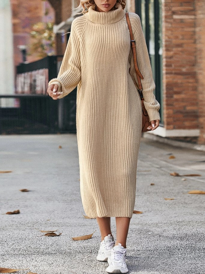 Amsterdamstyles® | Casual Gebreide Jurk