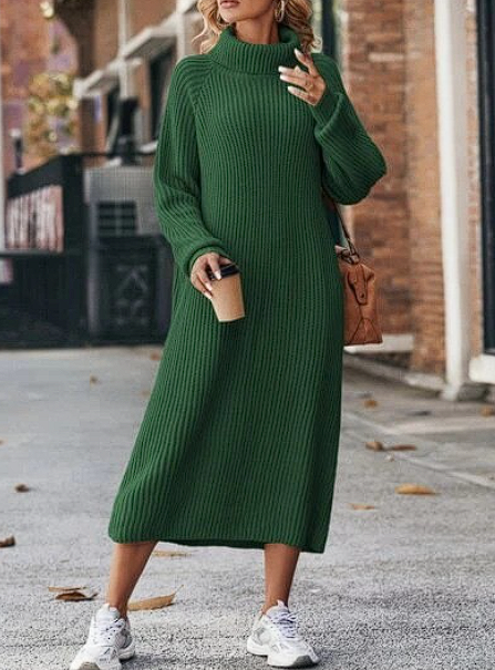 Amsterdamstyles® | Casual Gebreide Jurk