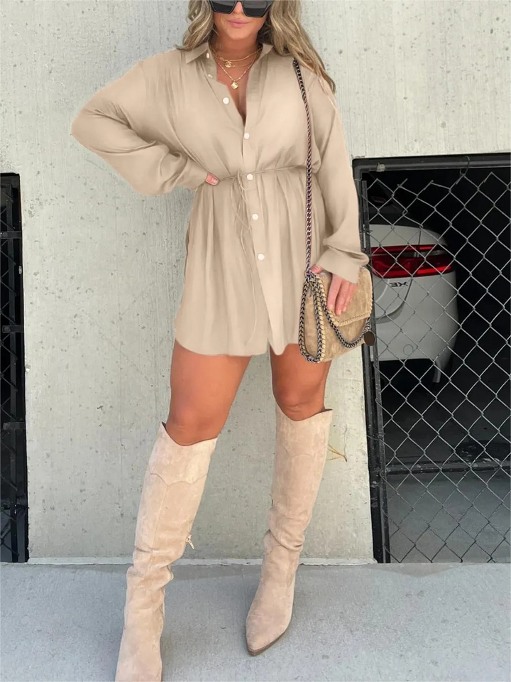 Amsterdamstyles® | Trendy Satijnen Romper Jurk