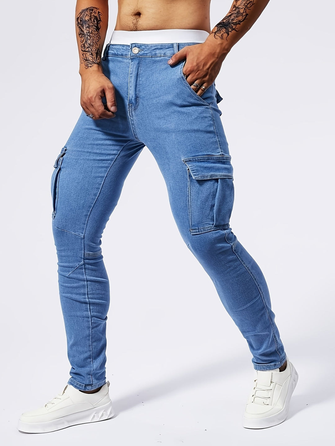 Milan® | Slim Fit Cargo Jeans