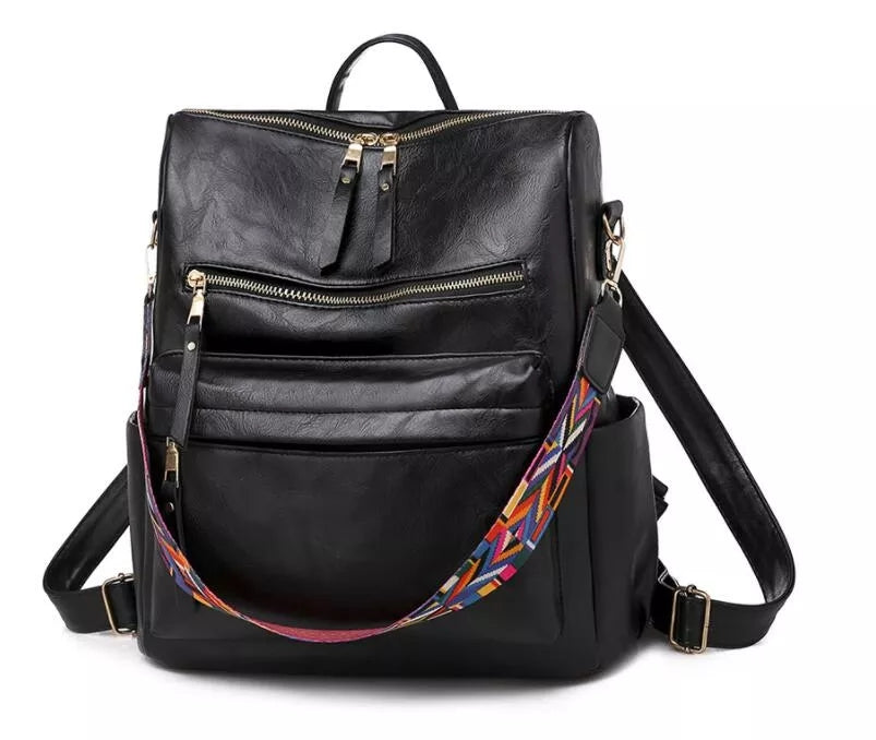 Amsterdamstyles® | Modieuze Leren Rugzak