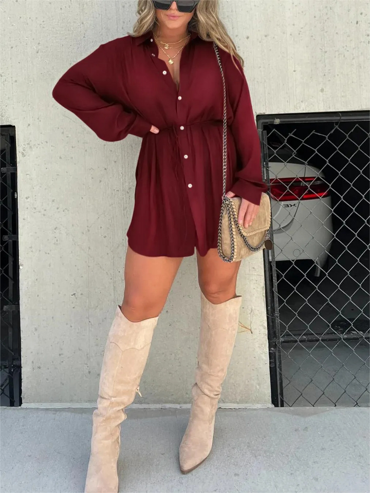 Amsterdamstyles® | Trendy Satijnen Romper Jurk