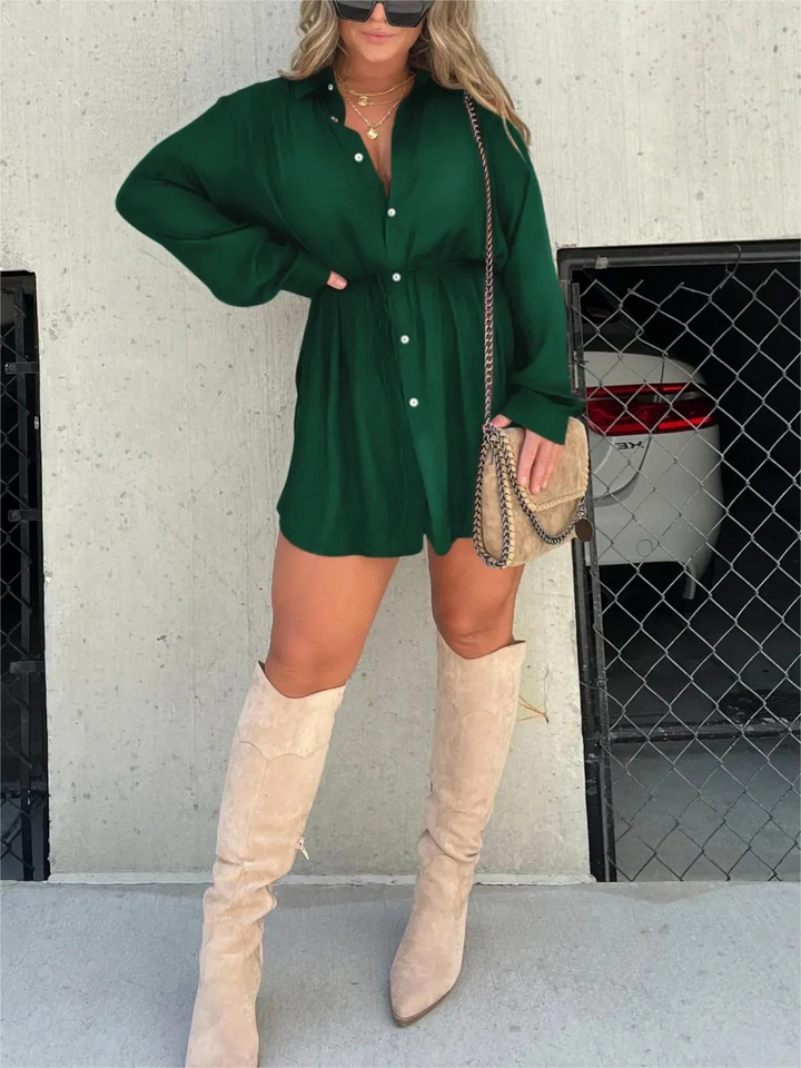 Amsterdamstyles® | Trendy Satijnen Romper Jurk