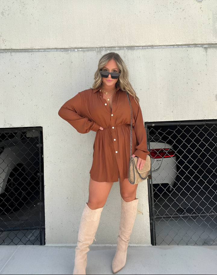 Amsterdamstyles® | Trendy Satijnen Romper Jurk