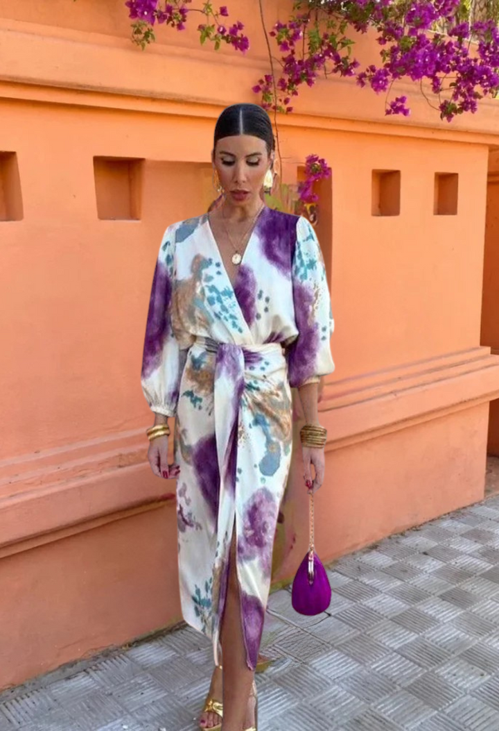 Amsterdamstyles® | Elegante V-hals jurk