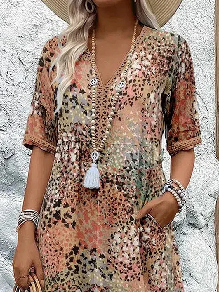 Amsterdamstyles® | Levendige bloemenjurk
