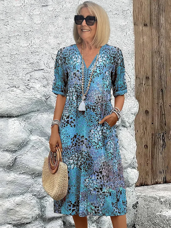 Amsterdamstyles® | Levendige bloemenjurk