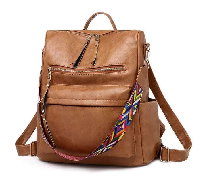 Amsterdamstyles® | Modieuze Leren Rugzak