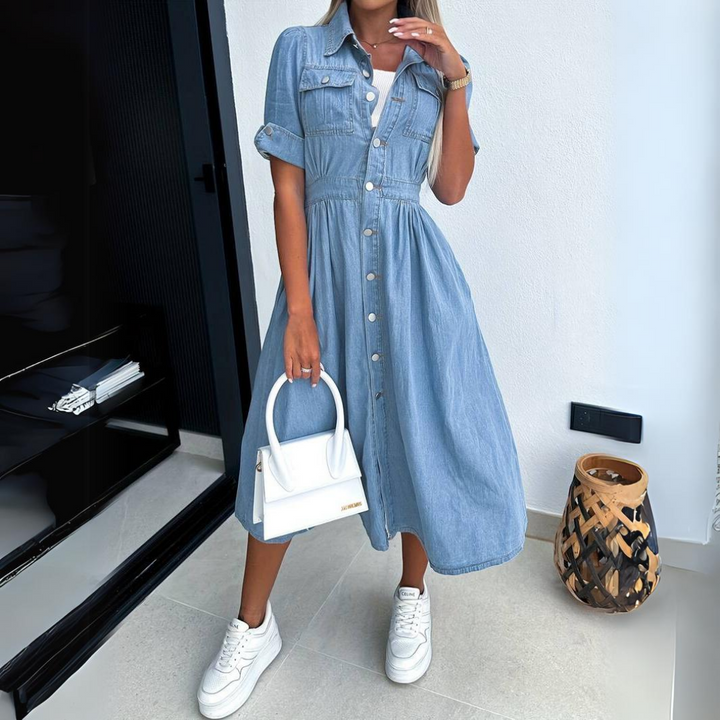 Amsterdamstyles® | Casual Denim Jurk